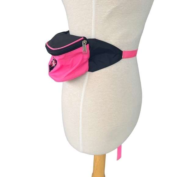 VTG 80s 90s Hip Pocket Old School Fanny Pack Neon Pink Academy Broadway Korea - Picture 5 of 13